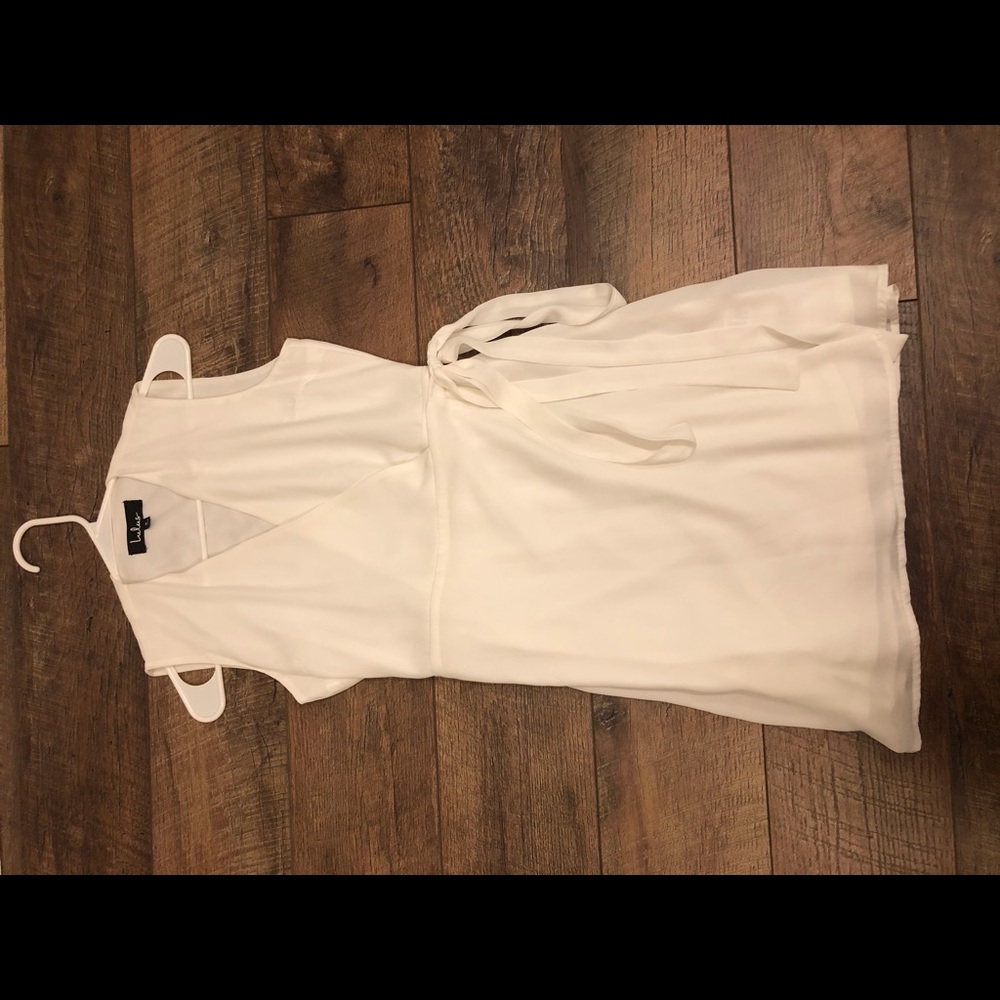 Lulus White Flowy Dress!